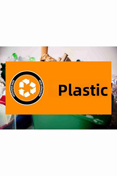 zafrakreklam Plastic Recycling Sign Board 40X20 cm Pvc Board