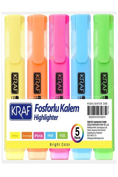 KRAF Highlighters 385-5 in 5 Li Model