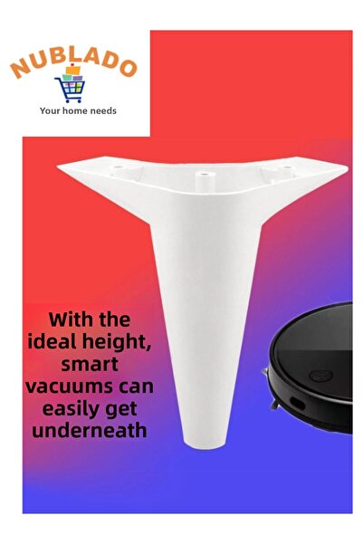 NUBLADO Aspen Luxury 15 cm (White) Leg Furniture Sofa Armchair Heightening Leg Feet.