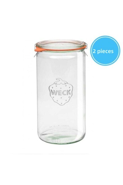 Weck 340 ml Cylinder Jar (2 Pieces)