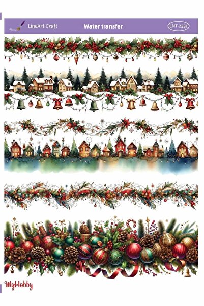 LİNEART سلسلة LNT2351 للعام الجديد، نقل مائي للأرضية المفتوحة بنمط حدودي 25*3...