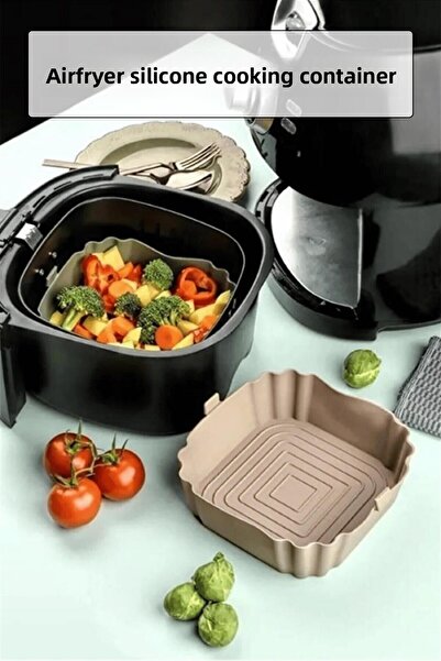 EWs وعاء طبخ من السيليكون المنك متوافق مع جميع مقلاة الهواء