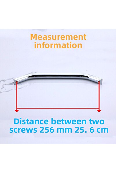 Badem10 Şahin Crom Argintiu Metal 256 Mm - 25,6 Cm Mobilier Bucătărie Sertar Dulap Dulap Mânere Mâner