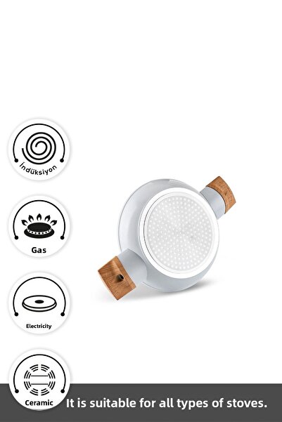 Karaca X Refika Swiss Crystal Almond Cream Induction Base Sahan 20 cm