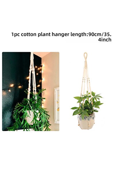 Choice 104 Hanging Plant Handmade Macrame Plant Hanger Flower Pot Planter Hanger Wall Decor Courtyard Garde