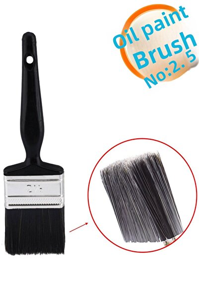 NZB Oil Paint Brush No: 2.5 Painting Painter Brush Hobby Art Wall Metal Wood ...