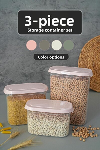 Hayveys 3-Piece Pulses Food Food Storage Container Jar