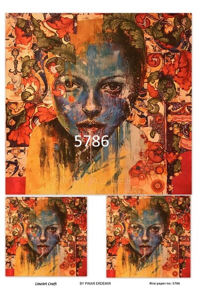 LİNEART ورق ديكوباج نحاسي Lineart 29X42 رقم: L5786