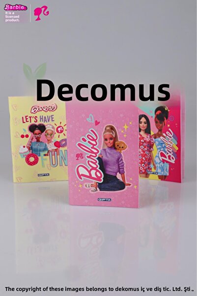 Barbie New Season Licensed Barbie A6 Striped Notebook