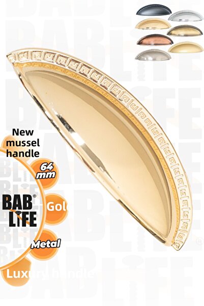 bablife مقابض أثاث جديدة من صندل الحجر الذهبي الأصفر 64 من Midye 64، مقابض أث...