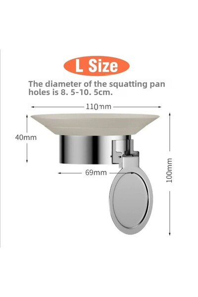 Choice سدادة تصريف المرحاض من الفولاذ المقاوم للصدأ 304، مانعة للروائح الكريهة والحشرات والانسداد.