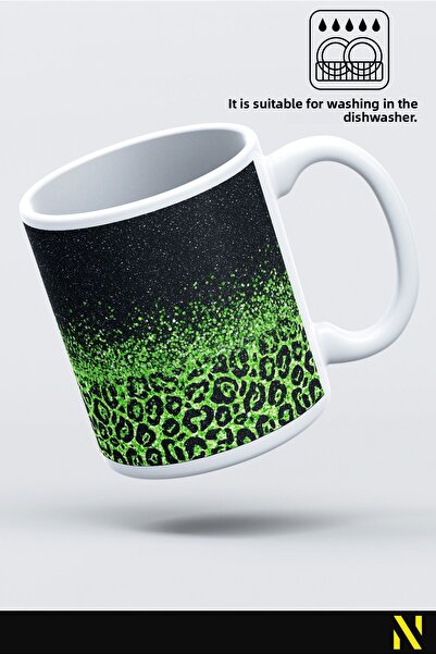 nilizma Leopard Patterned Porcelain Mug