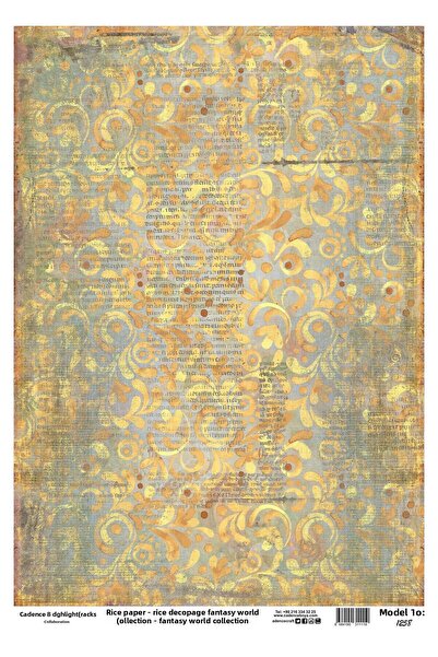 Cadence Boya ملابس نحاسية ديكوباج-1258 موديل