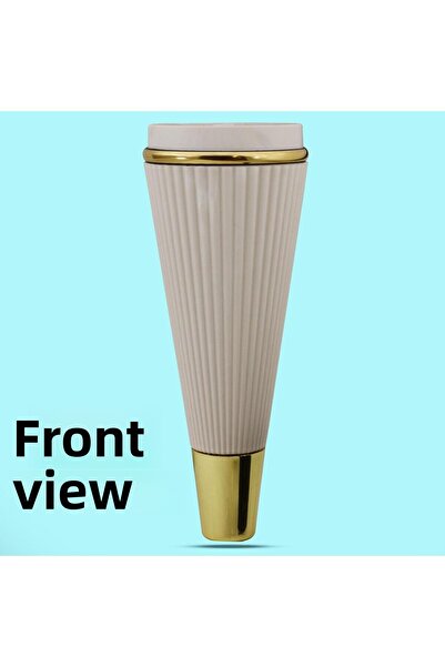 Badem10 Picior de mobilier din fier 19 cm Crem Aur Canapea de lux Fotoliu Unitate TV Picior de ridicare Picioare