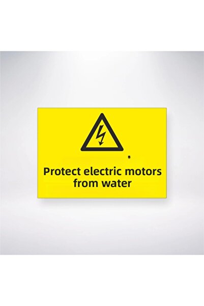 Reysa Tasarım ملصق حماية المحركات الكهربائية من الماء 20×28 سم