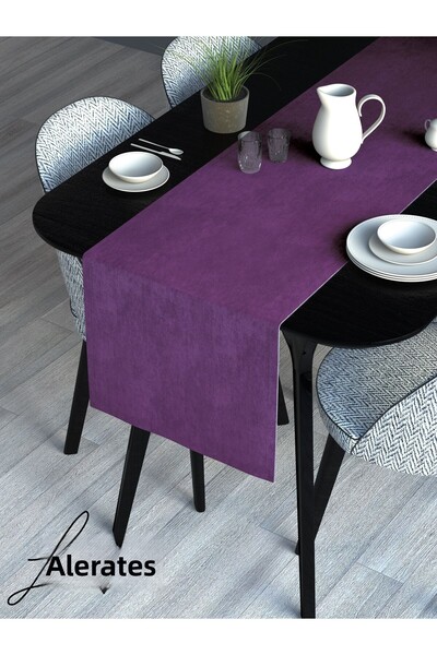 Lalezar Velvet Effect Sweet Purple Color Aura Series Runner 40 X 140