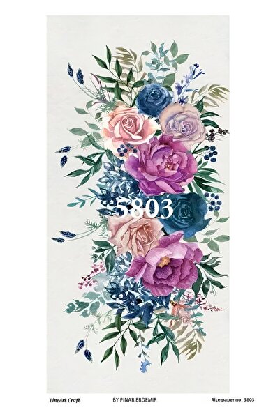 LİNEART ورق ديكوباج نحاسي Lineart 29X42 رقم: L5803