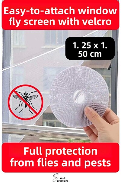 Generic Brand Plasă de protecție reglabilă și practică pentru geam și ușă, cu...