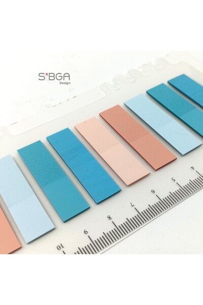 sibga tasarım Postit ملون شفاف Post-it Post Itعلامة مرجعية للكتاب، ورق ملاحظات لاصق، 200 ورقة
