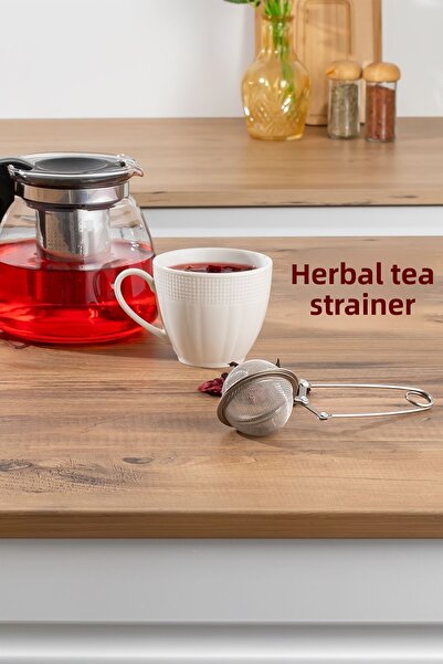 Porsima 16563-8 Stainless Steel Natural Herbal Tea Brewing Strainer - Torch Brewing Strainer