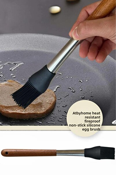 Atbyhome Wooden Handle Silicone Brush Thn75480