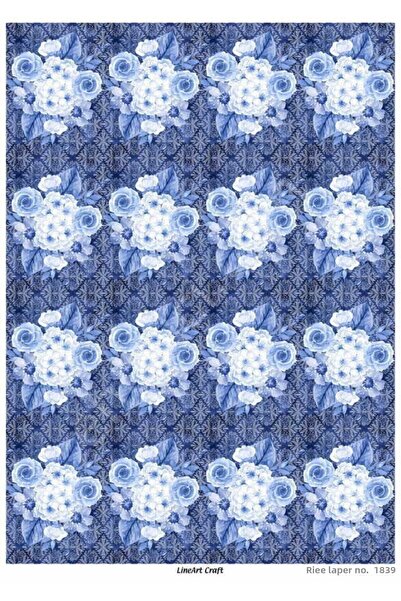 ehobici Lineart Brass Decopage Paper Model - 1839