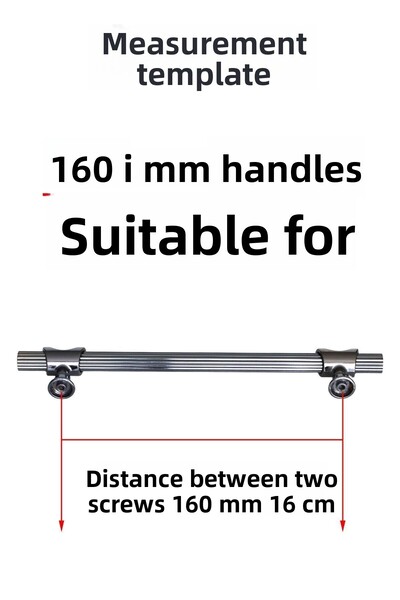 Badem10 Mâner din metal afumat Arsin 160 mm-16 cm Ușă dulap Mobilier Bucătărie Sertar Mânere dulap Mâner