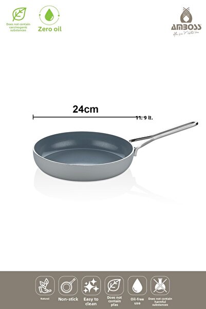 Amboss Sera Nova Fireproof Non-Stick Ceramic Pan 24 cm – Gray