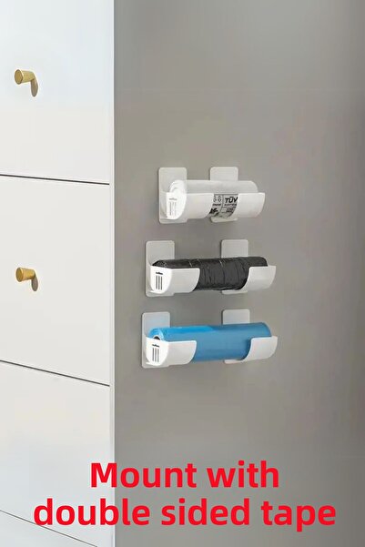 SUPERPUP جهاز تعليق أكياس القمامة والرقائق المعدنية وورق الخبز (مجموعة واحدة مكونة من قطعتين)