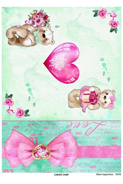 ehobici Lineart Brass Decopage Paper Model - 1599