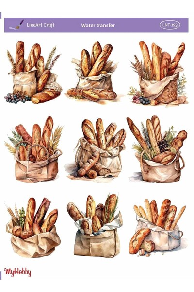 LİNEART نقل مائي بنمط الخبز LineArt - LNT-193 25x35