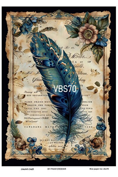 LİNEART ورق ديكوباج نحاسي رقم: VBS70 - 30X42 سم