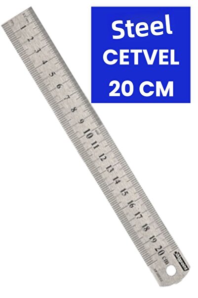 SEYFİKİRTASİYE 20 CM Stainless Steel Ruler Meter