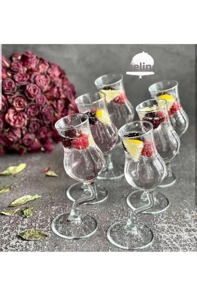 Paşabahçe زجاج منحني 95 سم مكعب 2 قطعة بدون صندوق