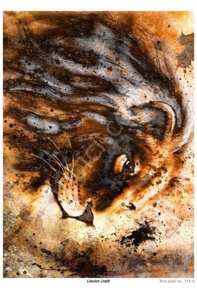 ehobici Lineart Craft Brass Decopage Paper Model - 1254