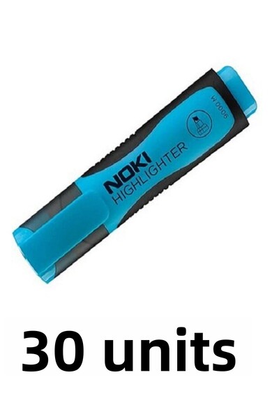 Noki 30 قطعة قلم هايلايتر أزرق 9000