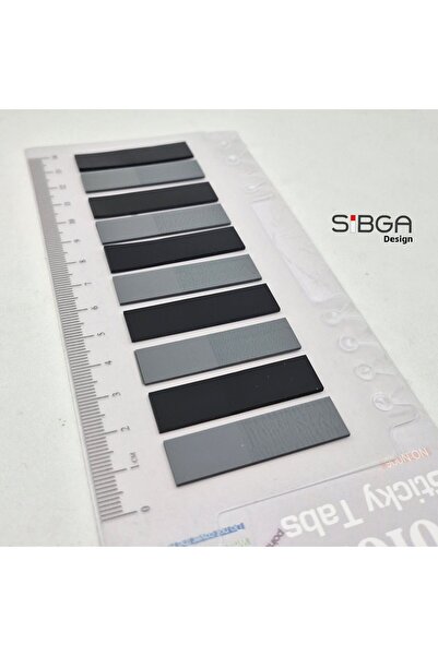 sibga tasarım Transparent Colored Post-It Note Paper - 200 Sheets Bookmark Sticker