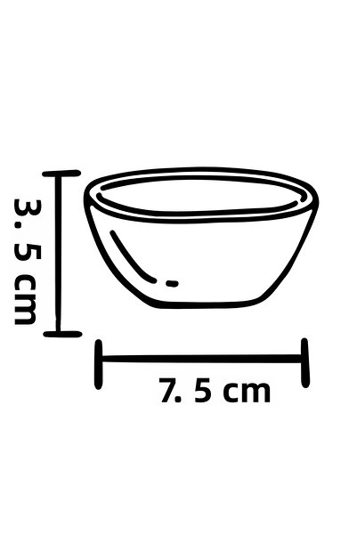 ZURİ DESİGN Set of 6 Airtight Glass Bowls - 140 Cc |   Yellow Lid, Leakproof Storage Container Multi-Purpose