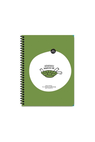 Hisli Şeyler دفتر ملاحظات مخطط مقاس 18.5x25 - مصحح إن شاء الله