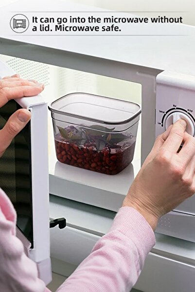 Kitchen Life 18-Piece Labeled Moly Rectangular Food Storage Container Set x6(1300ml-2000ml-3200ml) Wide - Hard Lid