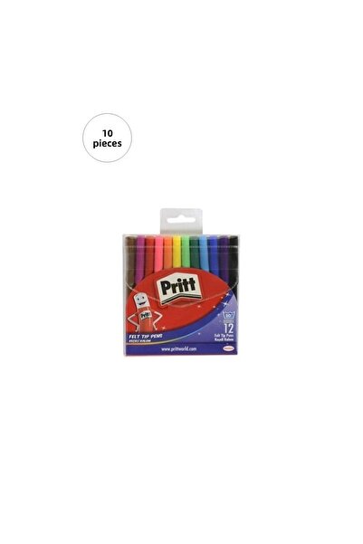 Pritt 10 أقلام بريت - 12 لون