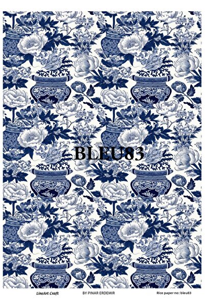 LİNEART ورق تزيين الأرز LineArt LA-BLUE83
