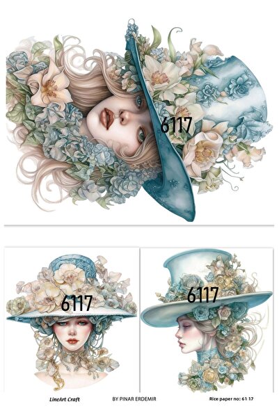 LİNEART ورق ديكوباج نحاسي رقم: 6117 - 29X42 سم