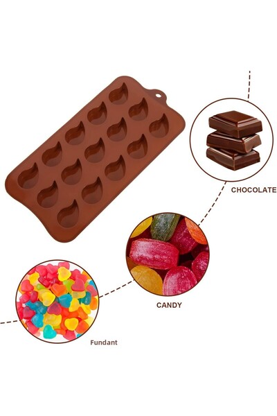 Siliko World قطرة قالب الشوكولاتة