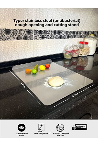 Tifer TIFER 304 حامل تقطيع وعجين من الفولاذ المقاوم للصدأ مضاد للبكتيريا