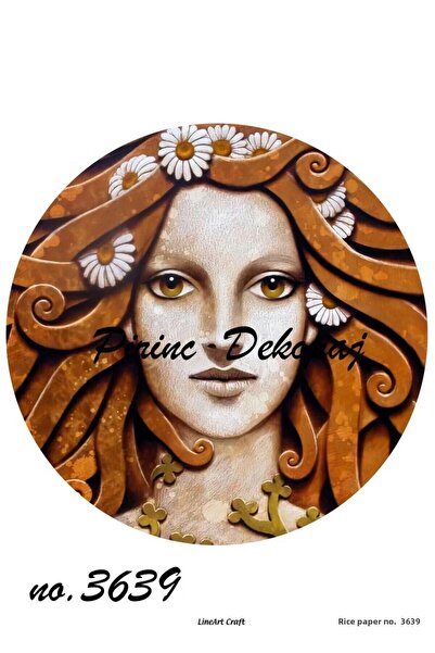 LİNEART Brass Decopage Paper - No:3639, 29X42Cm