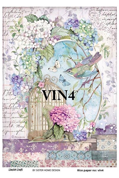 LİNEART Brass Decopage Paper La-vin4