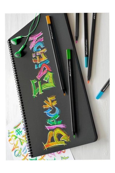 Faber Castell 36 Colors Dry Paint Black Edition 1 Pack of 36 Dry Paint Full Size Cardboard Box