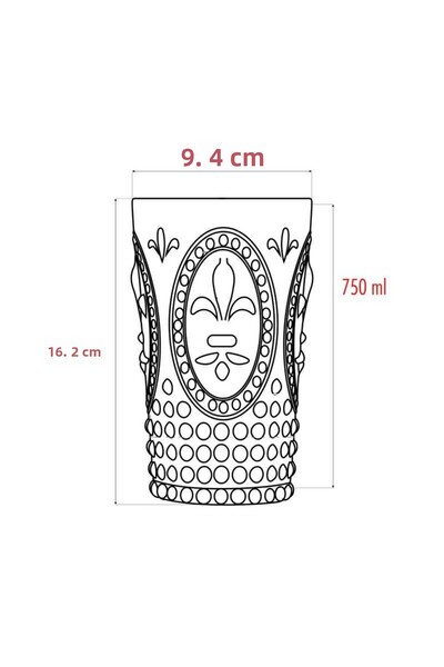 Depa Acrylic Purple Single Tall Cup & Water Soft Drink Cup 750 ml (Large Size & Not Glass)