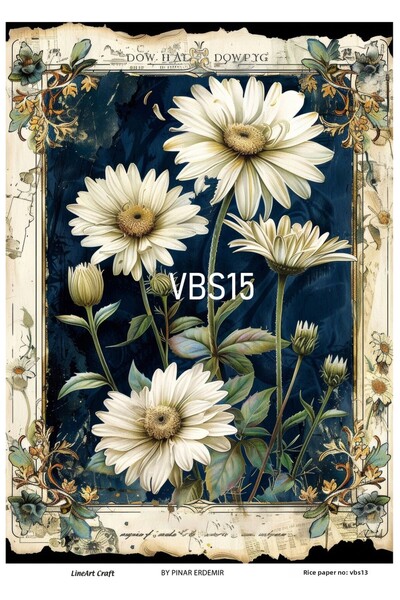 LİNEART Brass Decopage Paper No:Vbs15- 30X42Cm